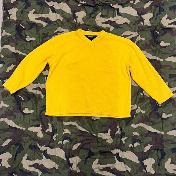 Vintage yellow fleece pullover - Picture 2 of 5